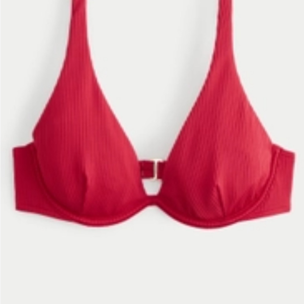 Red hollister biki top